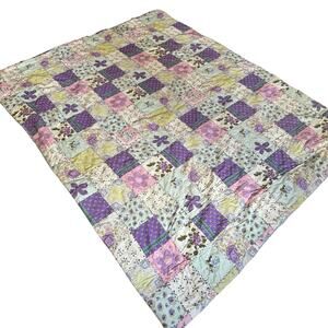 Pastel Patchwork Twin Comforter by Match Cotton Cottage Core Feminine Romantic